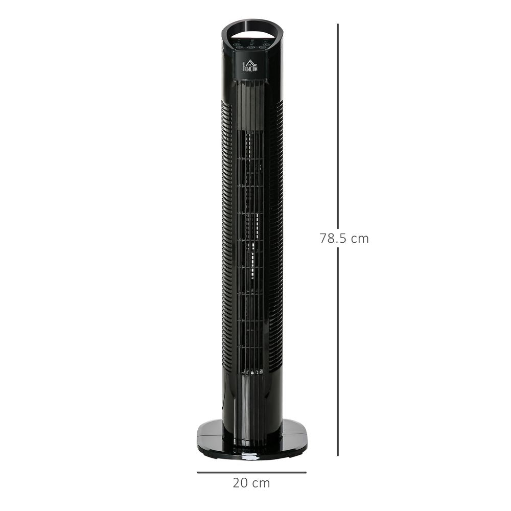 Tower Fan, 3 Speed 3 Mode, Timer, Oscillation, Controller – Black, 9 Setting. Stay cool and comfortable.