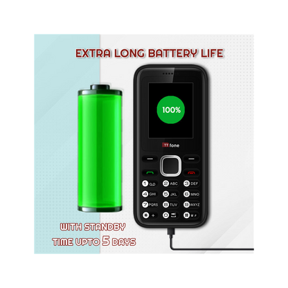 High-Quality TTfone TT150 Dual Sim + Charger, Giff Gaff Pay As You Go