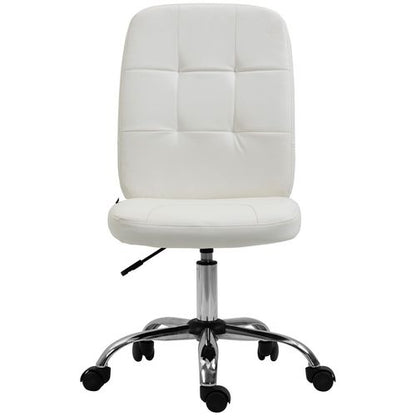 Faux Leather Home Office Chair with Adjustable Height