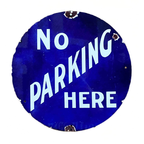 Metal Street Sign - Wall Sign - No Parking Here