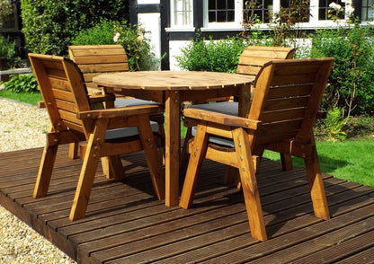 Premium Solid Wood 4 Seater Outdoor Dining Set | 10 Year Rot Free Guarantee