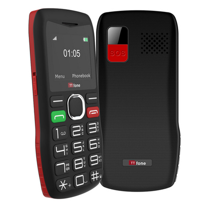 TTfone TT880 Easy-to-Use Big Button Mobile Phone with Giffgaff Pay As You Go SIM, USB C Mains Charger