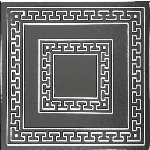 White 5 (Black&Sivler): Decorative Ceiling & Wall Panels - 2m2 (21.52 sqft) - 8 Panels