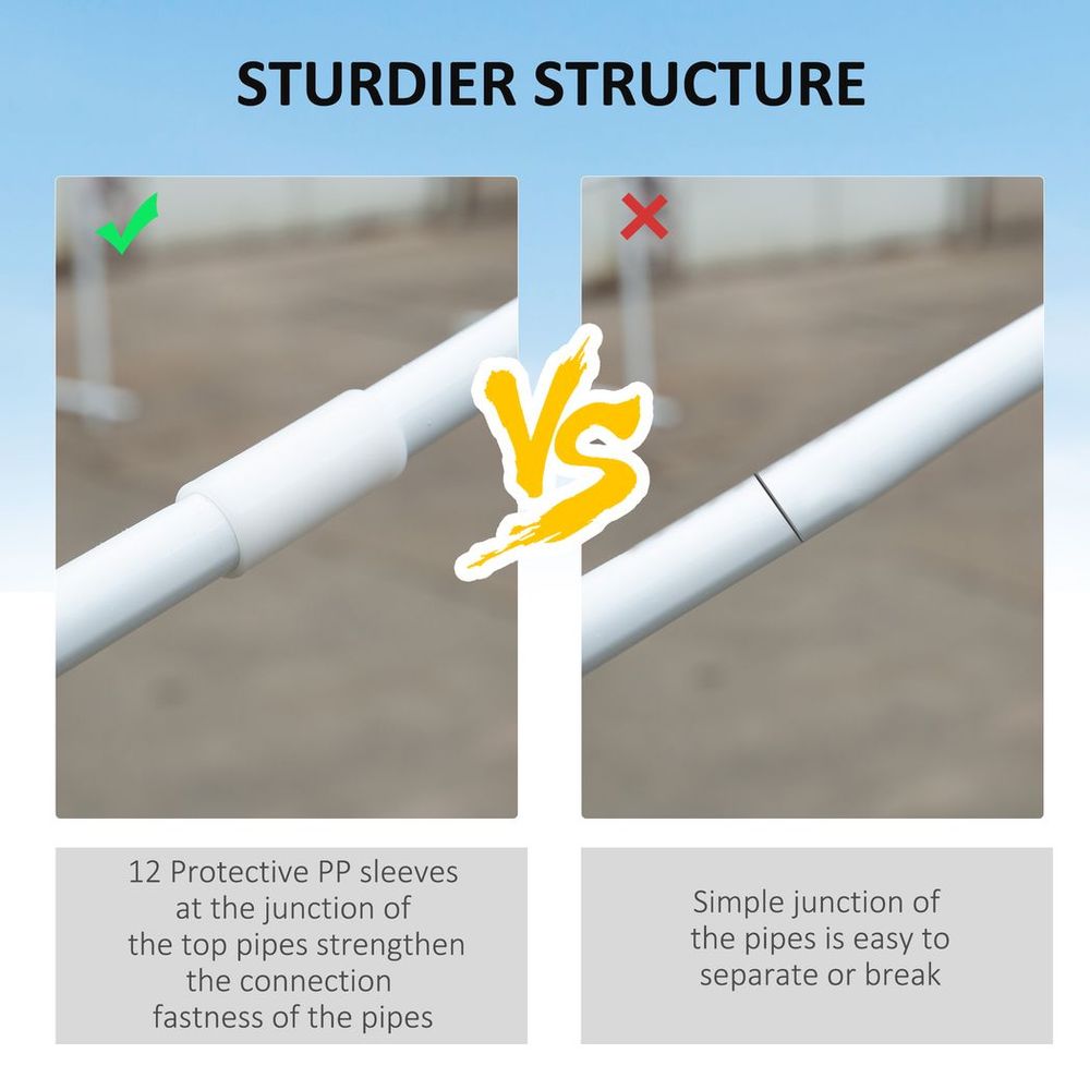 Premium Outdoor Gazebo Canopy - 3.9m Hexagon Party Tent, 6 Removable Side Walls