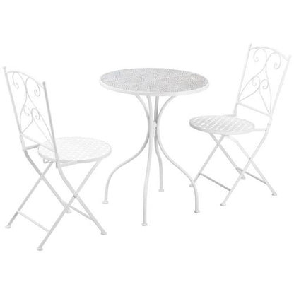 3 Piece Garden Bistro Set w/ Mosaic Top for Patio, Balcony, Poolside