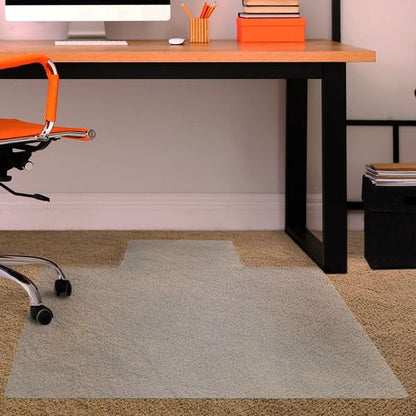 Advantagemat® Vinyl Lipped Chair Mat for Carpets up to 6mm - 90 x 120cm