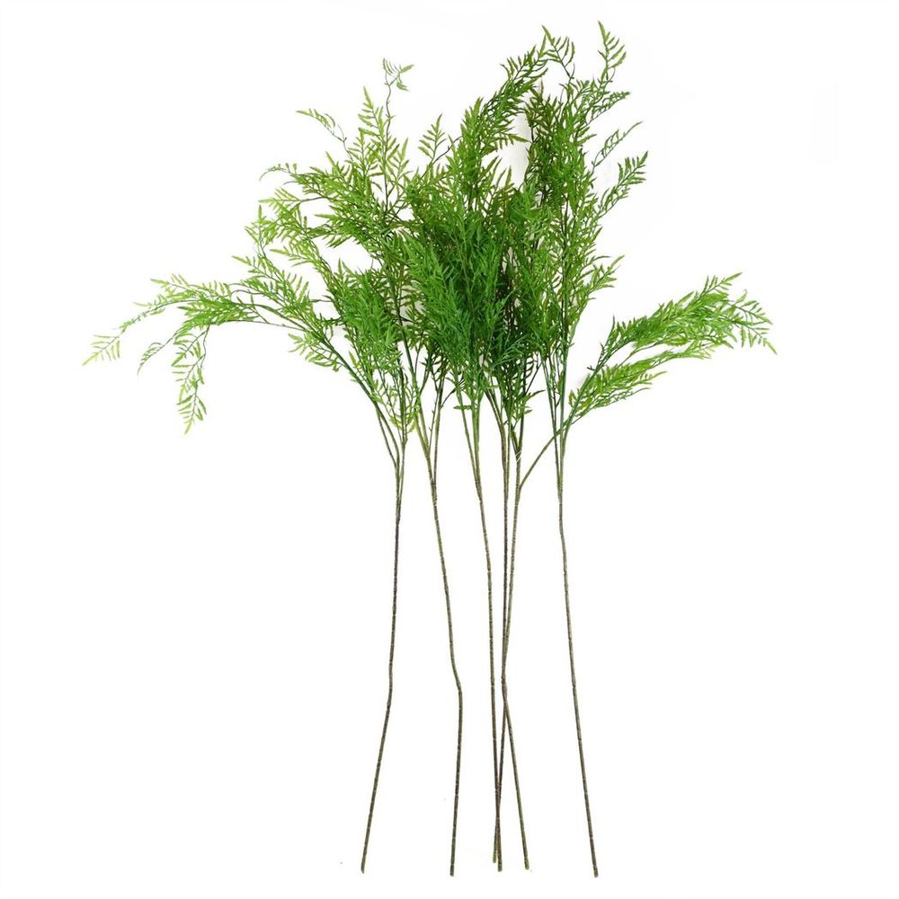 Pack of 6 x 120cm Artificial Boston Fern Stem Filler