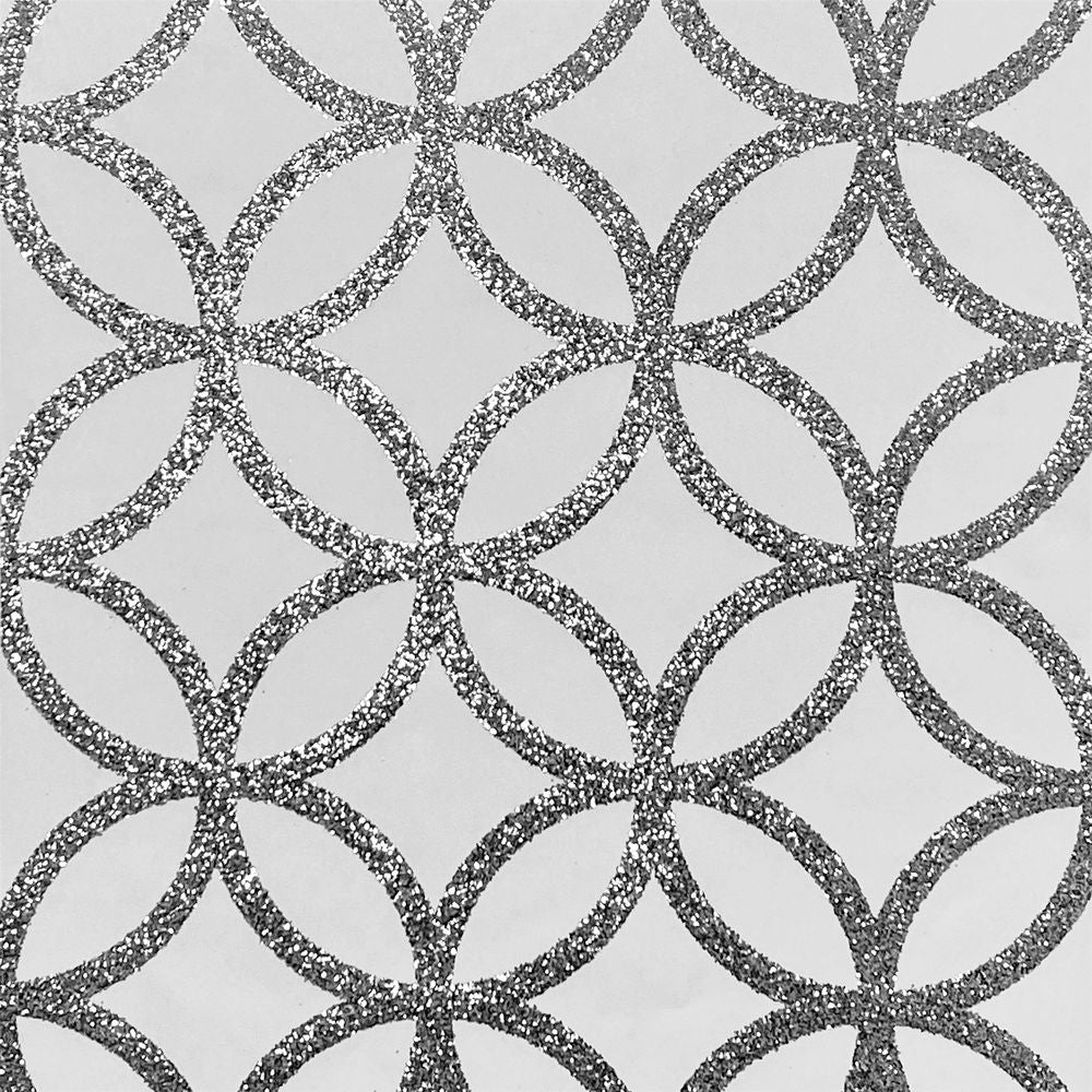 Sparkling Sequin Geo White/Silver Sw9 - High Quality Luxury Product