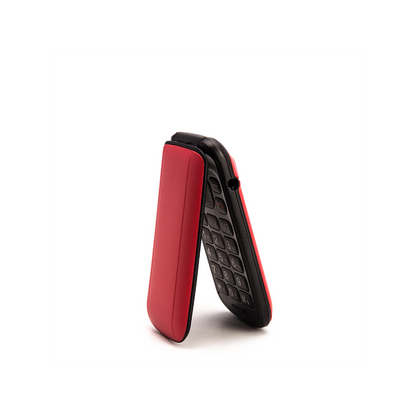 TTfone TT140 Red Flip Phone - USB Cable - O2 pay as you go