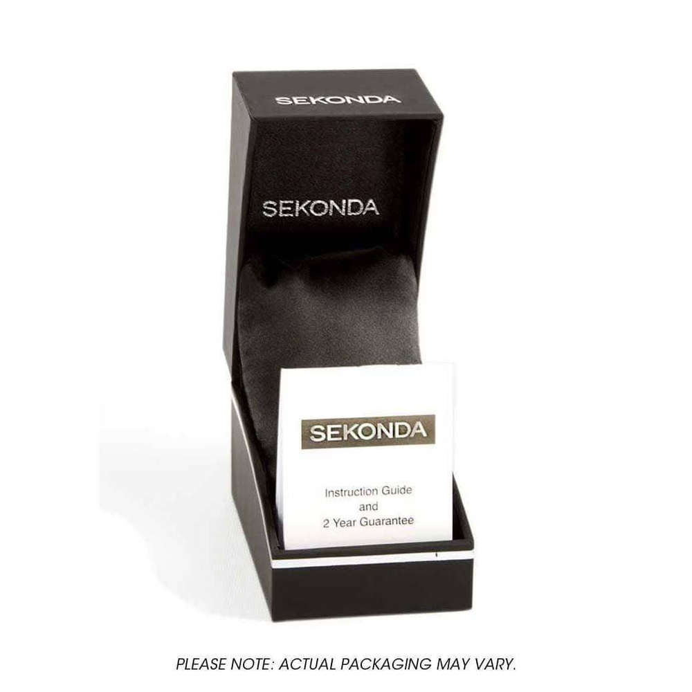 Sekonda Ladies Gold Plated Bracelet Watch - White Dial - SK40140