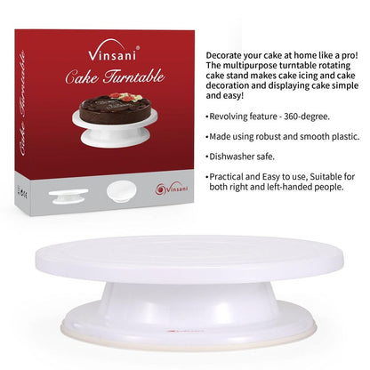 VINSANI CAKE TURNTABLE 0007716 – Professional Quality, Easy Decorating, Versatile Design