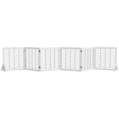Premium PawHut 6-Panel Dog Barrier - Superior Quality, Easy Assembly & Stylish Design - Ideal for Small and Medium Dogs - White
