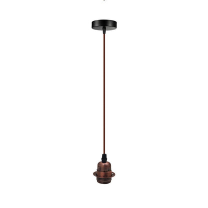 Vintage Industrial Copper Pendant Light Fitting, lampshade Holder Fitting  Set with 2m Cable.