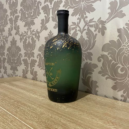 11" GLASS DECORATIVE VASE/BOTTLE