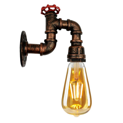 Vintage Industrial Retro Pipe Lamp WallLight  E27 60W Dimmable Non Dimmable Bulb