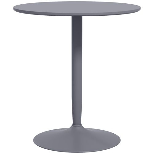 HOMCOM Round Dining Table w/ Steel Base, Non-slip Pad for Living Room