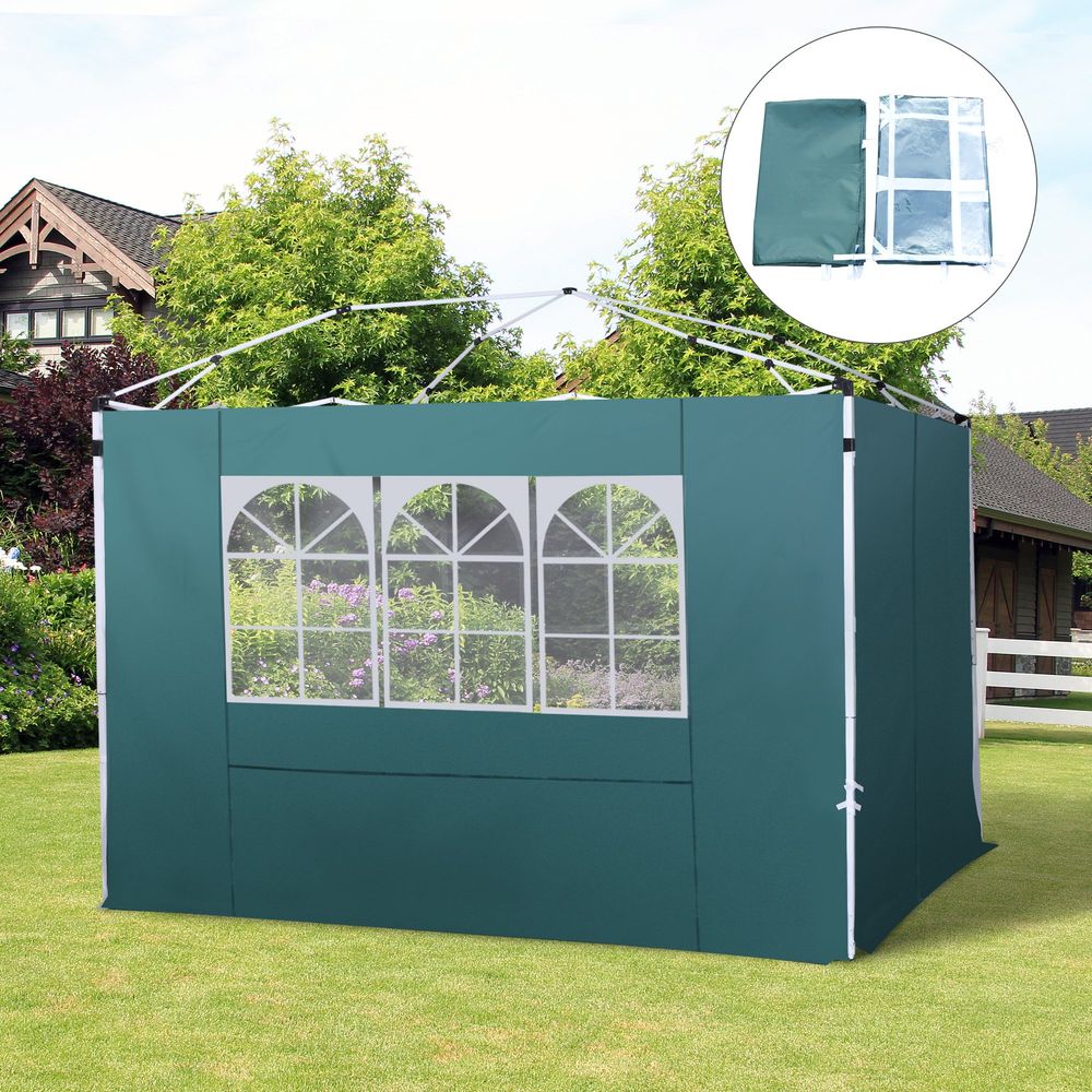 Premium UV-Proof Gazebo Side Panels | Easy Attach/Remove | Privacy & Protection