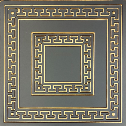 White 5 (Black&Gold): Decorative Ceiling & Wall Panels - 2m2 (21.52 sqft) - 8 Panels