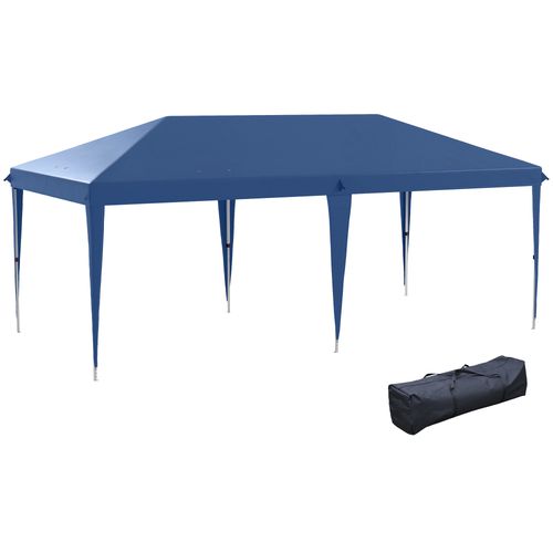 Outsunny 6 x 3(m) Pop Up Gazebo Patio Party Event Heavy Duty Canopy Blue