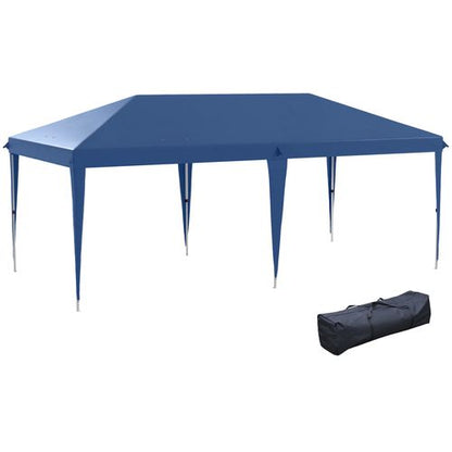 Outsunny 6 x 3(m) Pop Up Gazebo Patio Party Event Heavy Duty Canopy Blue