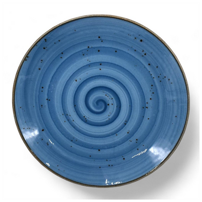 Porcelain Serving Plate&Platter Pebble Marine Blue 26cm