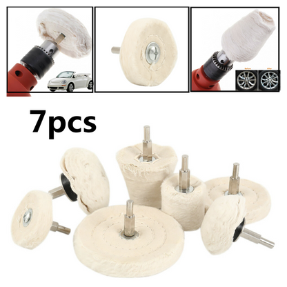 Polishing Buffing Pads Mop Wheel Buffer Pad Drill Kit for Car Polisher 7Pcs Set