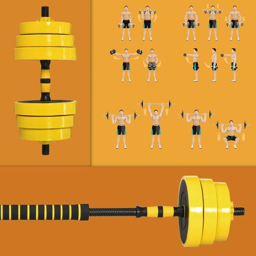25KG Barbell & Dumbbell Set Fitness Exercise Home Gym Plate Bar HOMCOM