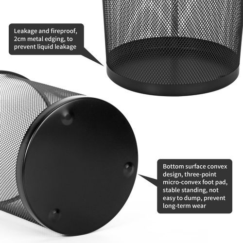 Vinsani 2pc Black Mesh Bin 1010404