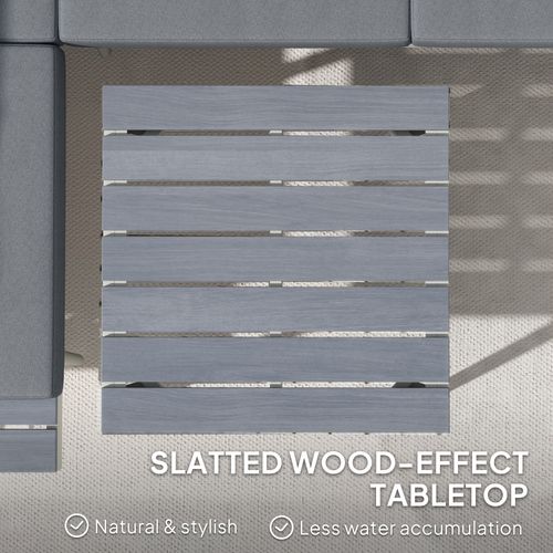 Outsunny 3 Piece Garden Furniture Set with 5-Level Adjustable Lounger, Grey