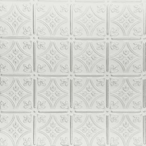 White 13 (Silver): Decorative Ceiling & Wall Panels - 2m2 (21.52 sqft) - 8 Panels