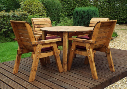 Premium Solid Wood 4 Seater Outdoor Dining Set | 10 Year Rot Free Guarantee