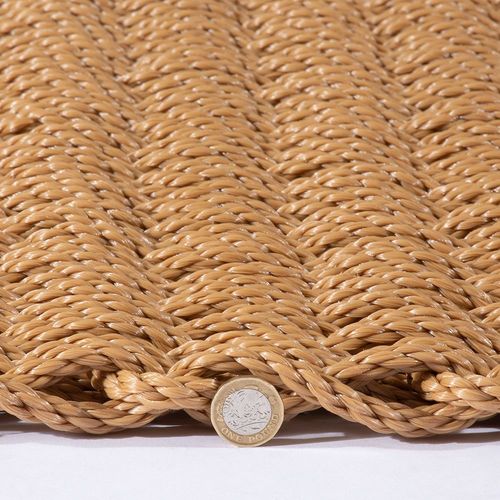 Didsbury Braided Polypropylene 55x100cm Beige Doormat