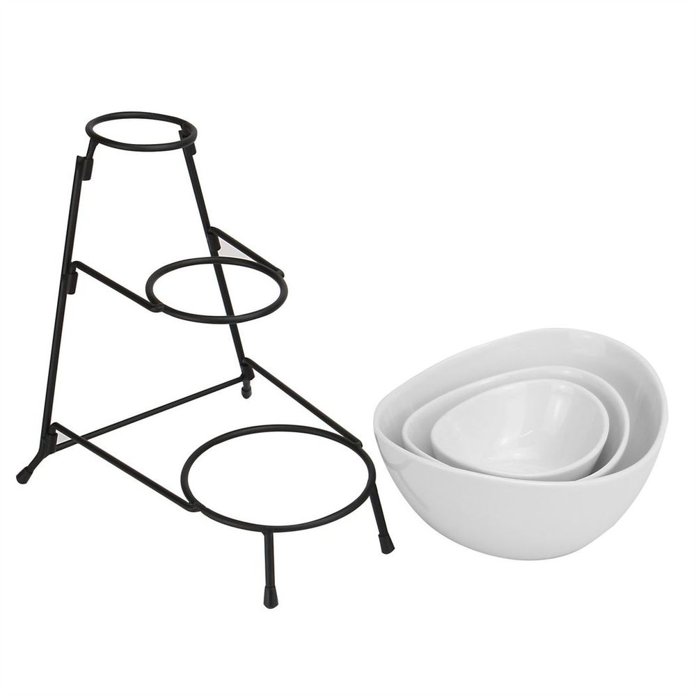Stylish 3-Tier Serving Set Bowls | High-Quality | Perfect for Parties