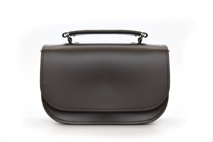 Aura Handmade Leather Bag - Dark Brown