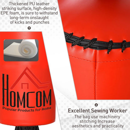155-205cm 3-IN-1 Freestanding Boxing Punch Bag Stand with Rotating Flexible Arm