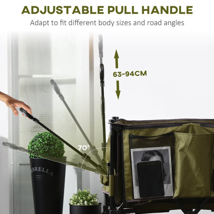 Folding Garden Trolley on Wheels