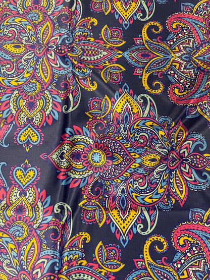 Vibrant Bohemian Paisley Fabric