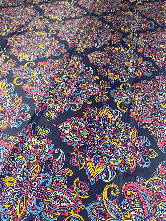 Vibrant Bohemian Paisley Fabric