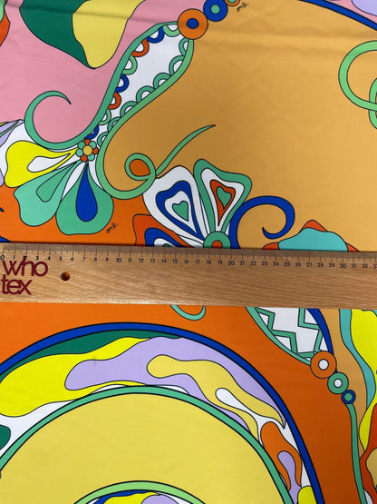 Vibrant Psychedelic Pattern Fabric