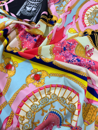 Vintage Baroque Pattern Fabric