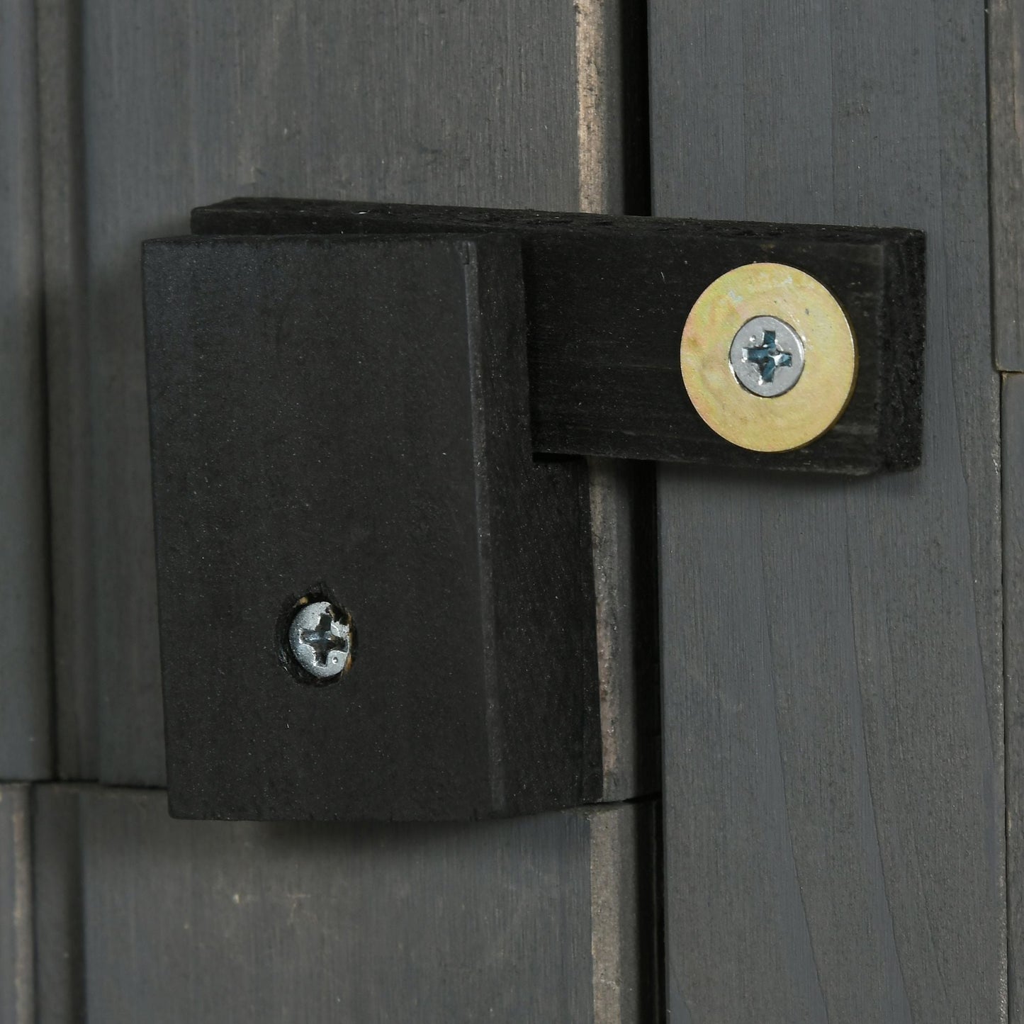Rustica 179cm Single Door Apex Garden Store Fir Wood Grey by Steadfast