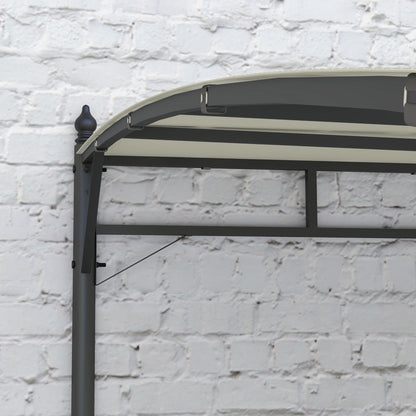 Outsunny 3 x 4m Metal Pergola, Outdoor Gazebo UV-Resistant, Cream White