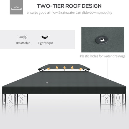 3X4M Gazebo Canopy Replacement Cover