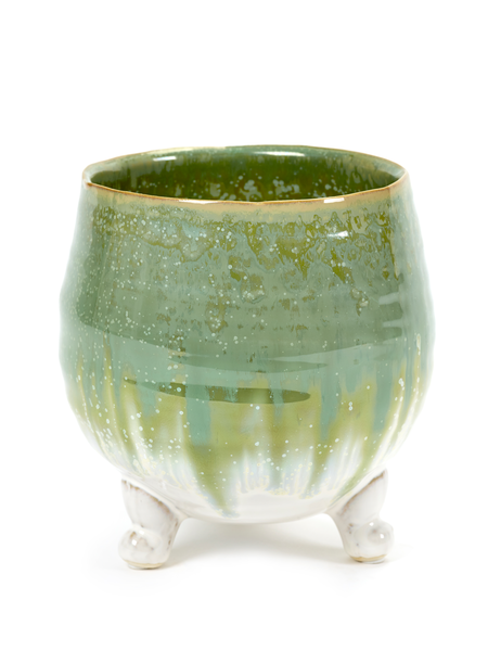 Round Tripod Bain Blanch Pot L