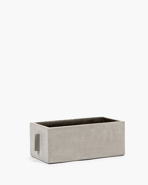 Grey Rectangular Pot