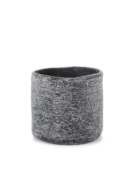 Grey Black Ancient Pot M