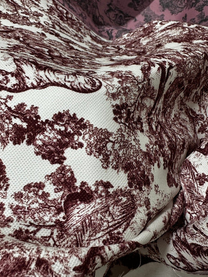 Brown Wild Forest Pattern Fabric