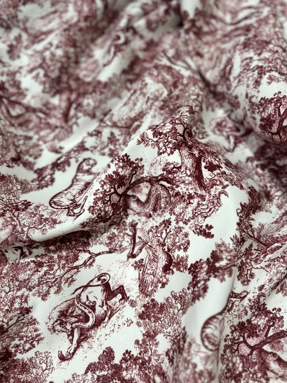 Brown Wild Forest Pattern Fabric