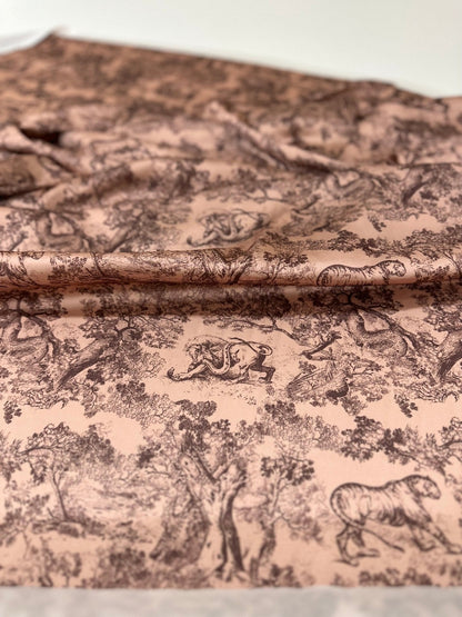 Camel Wild Forest Pattern Fabric