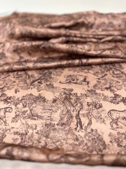 Camel Wild Forest Pattern Fabric